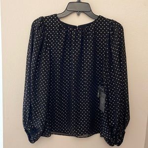 VINCE CAMUTO BLOUS - Black Gold patterned - NWT